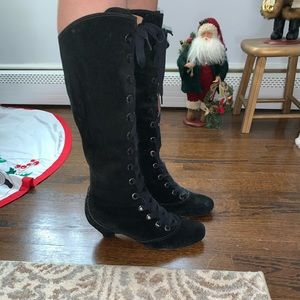 Black suede Corso Como size 12 Boots NWOT